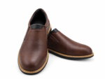 Brown Leather Slip-On Shoes