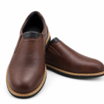 Brown Leather Slip-On Shoes