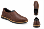Brown Leather Slip-On Shoes - Image 3