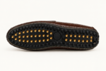 Men’s Brown Crocodile-Texture Loafers - Image 4