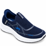 ROUGE Navy Blue Slip-On Sneakers for Men