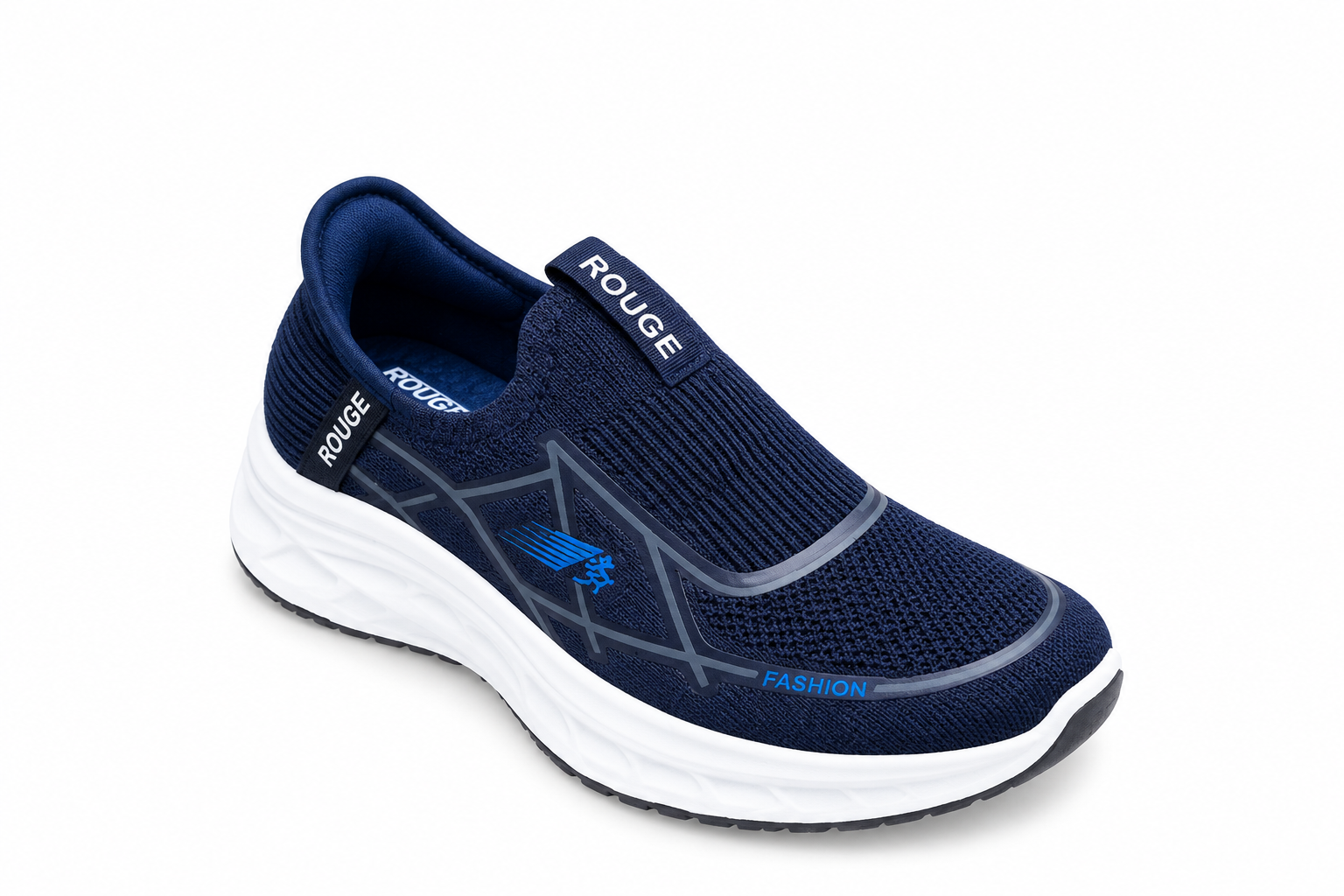 Navy ROUGE Slip-On Sneaker ROUGE Navy Blue Slip-On Sneakers for Men - Image 1